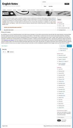 Captură de ecran englishnotes.org