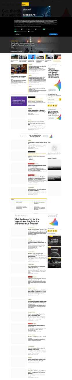 Screenshot www.defenseone.com