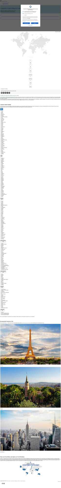 Ekran görüntüsü countries-visited.com