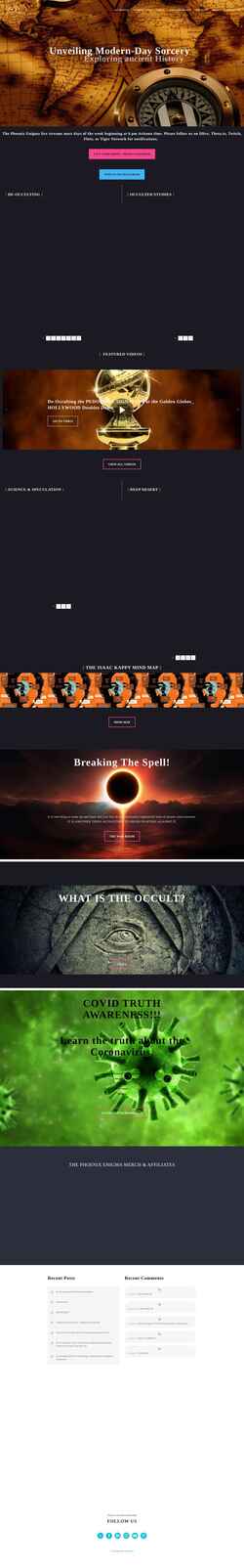 Screenshot thephoenixenigma.com