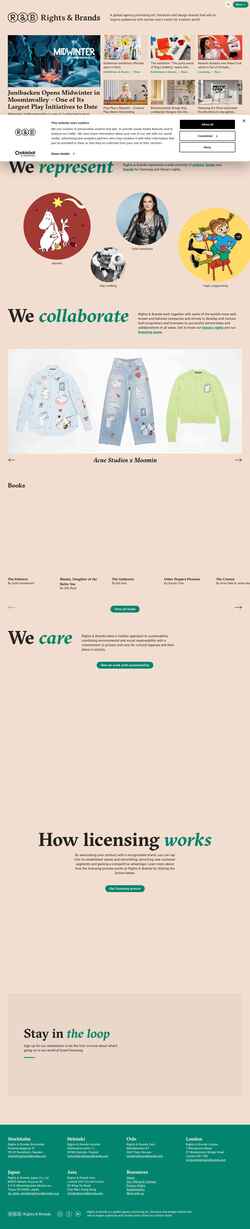 Skjermdump rightsandbrands.com