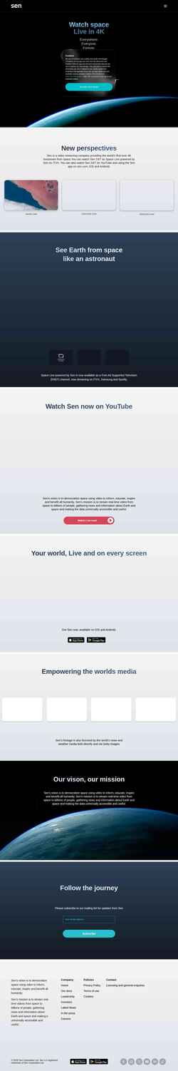 Screenshot about.sen.com