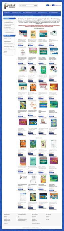 Captură de ecran www.proedaust.com.au