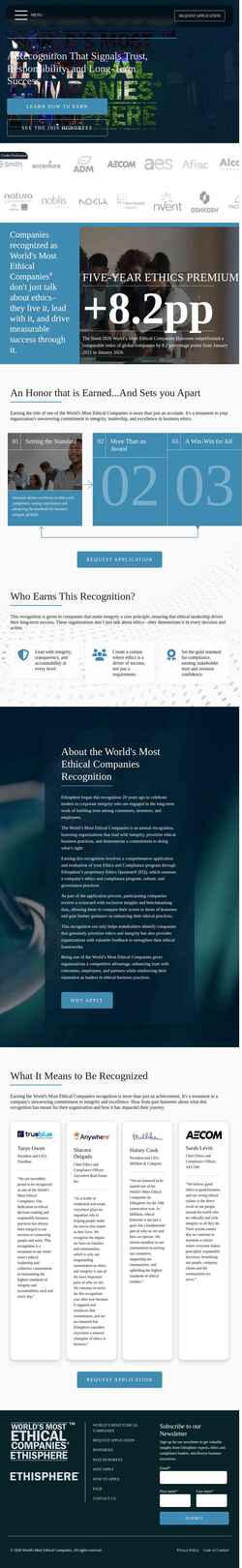 スクリーンショット worldsmostethicalcompanies.com
