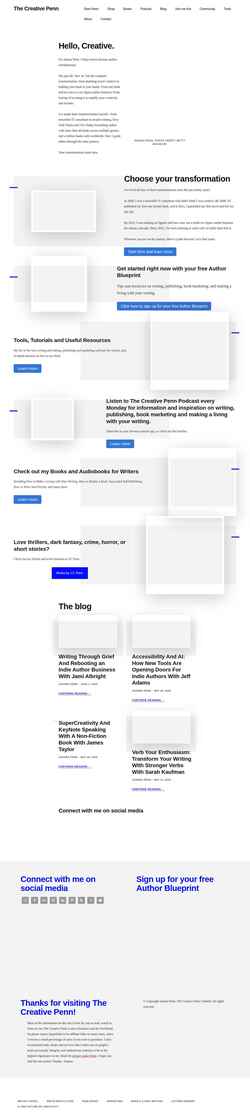 Screenshot www.thecreativepenn.com