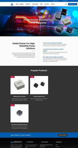 Captură de ecran www.coilmaster.com.tw