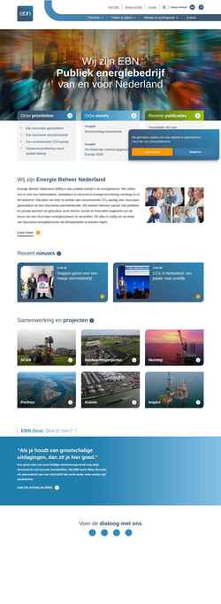 Снимак екрана www.ebn.nl