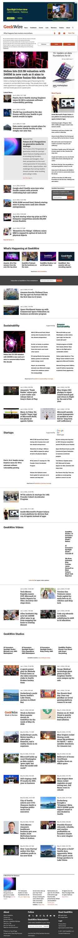 Screenshot www.geekwire.com