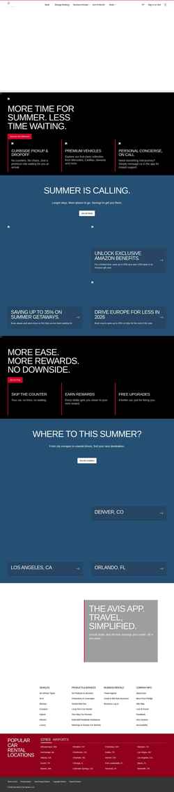 Screenshot www.avis.com