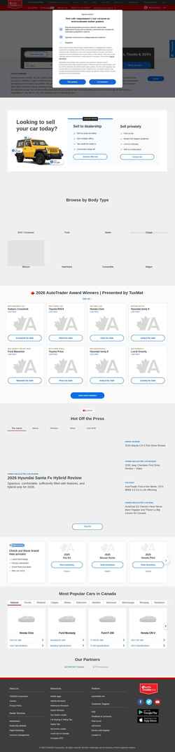 Στιγμιότυπο οθόνης www.autotrader.ca