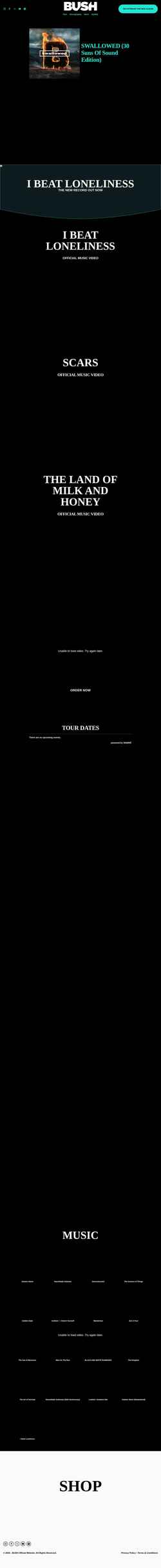 Screenshot www.bushofficial.com