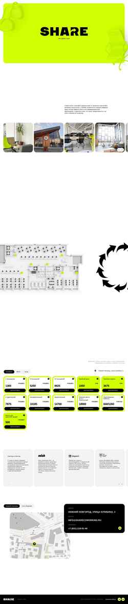 Screenshot sharecoworking.ru