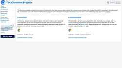 Screenshot www.chromium.org
