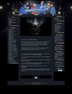 Snímek obrazovky www.residentevillive.ru