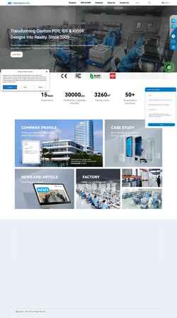 Снимак екрана www.touchdisplays-tech.com