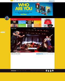 Zrzut ekranu www.thewho.com