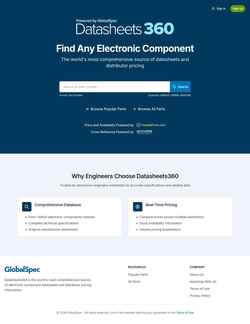 Screenshot www.datasheets360.com