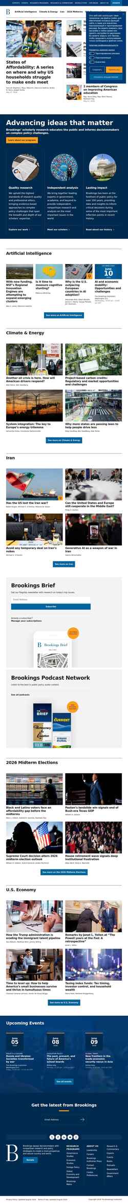 Screenshot www.brookings.edu