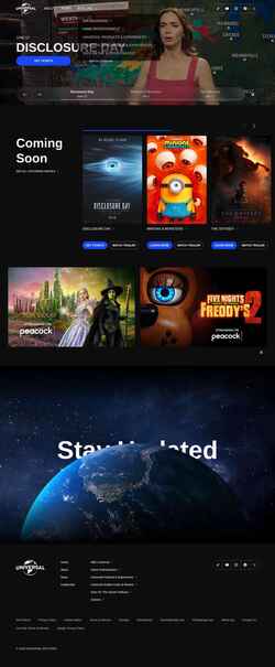 Captură de ecran www.universalpictures.com