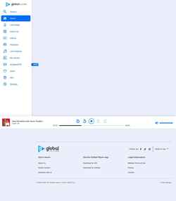 Снимак екрана www.globalplayer.com