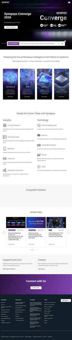 截屏 www.synopsys.com