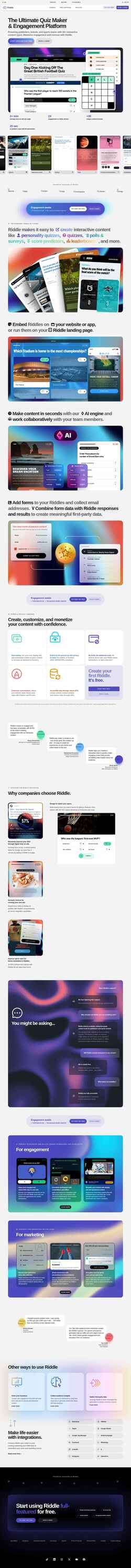 Screenshot www.riddle.com