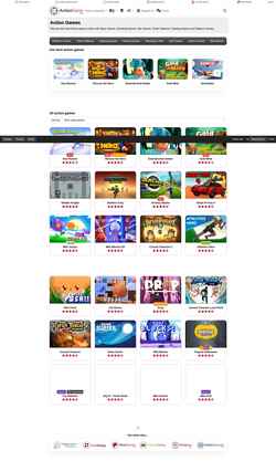 Снимак екрана www.actiongame.com