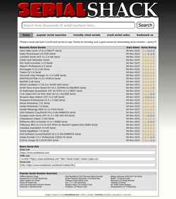 スクリーンショット www.serialshack.com
