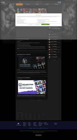 Screenshot www.vaingloryfire.com