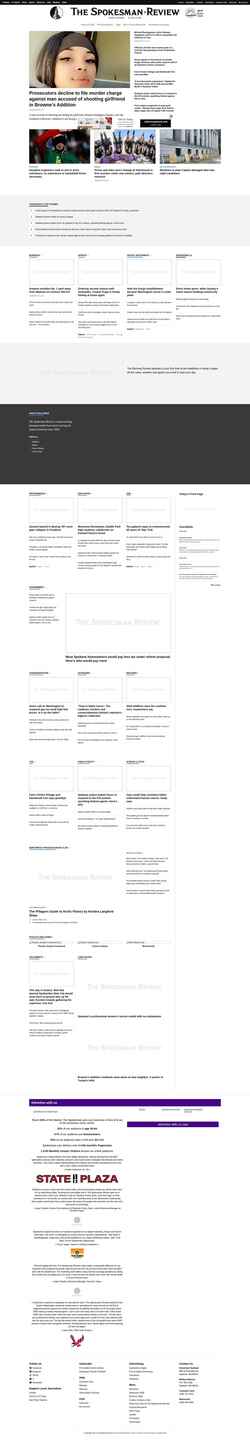 Снимак екрана www.spokesman.com