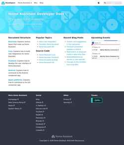 Ekraanipilt developers.home-assistant.io