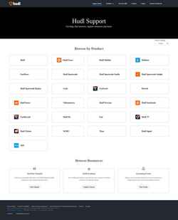Schermata support.hudl.com