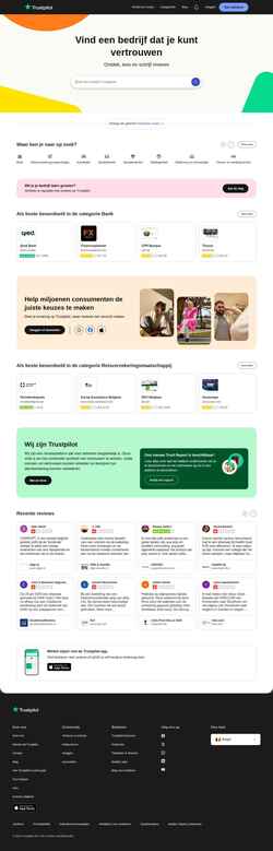 Screenshot nl-be.trustpilot.com