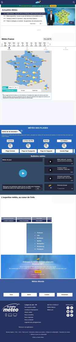 Captura de pantalla www.lachainemeteo.com