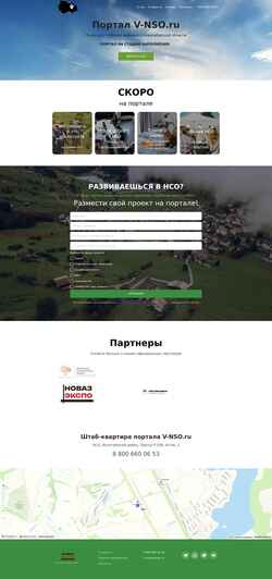 Screenshot v-nso.ru