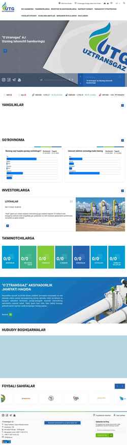 Screenshot www.utg.uz