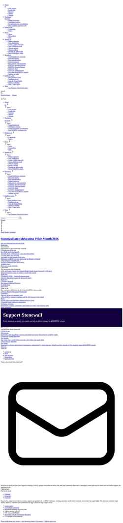 Screenshot www.stonewall.org.uk