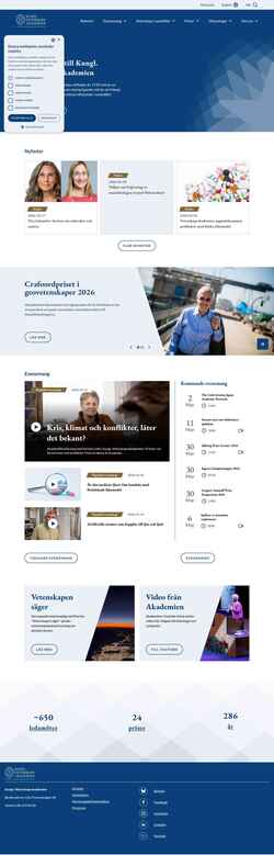 Снимак екрана www.kva.se