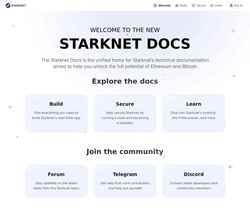 Screenshot docs.starknet.io
