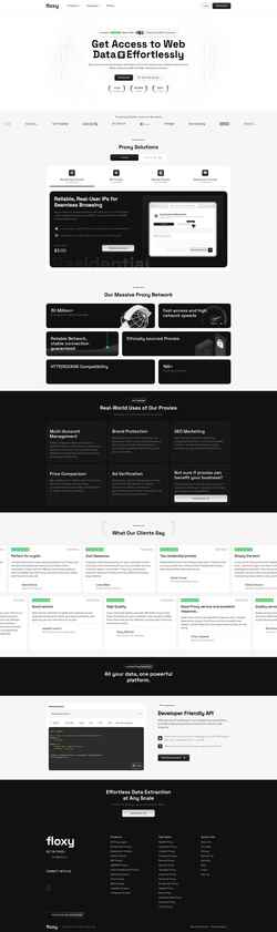 Skærmbillede www.floxy.io