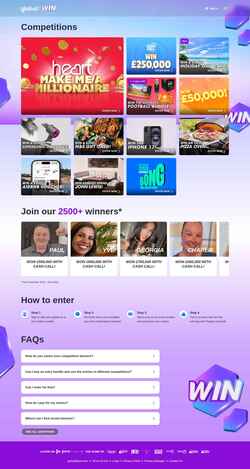 Snimka zaslona winplus.globalplayer.com