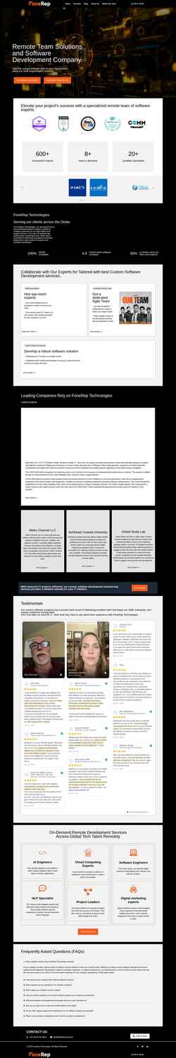Screenshot thefonerep.com