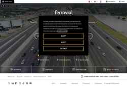 Captură de ecran www.ferrovial.com