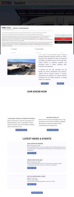 Screenshot dtec-gruppe.com