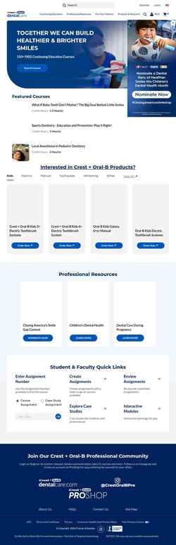 Screenshot www.dentalcare.com