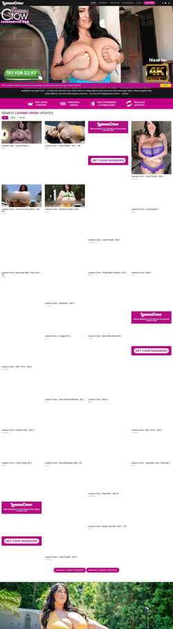 Screenshot www.leannecrow.com