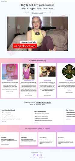 Screenshot scentedpansy.com