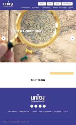 Screenshot www.unityuwm.org