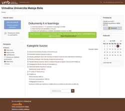 Ekrānuzņēmums lms.umb.sk