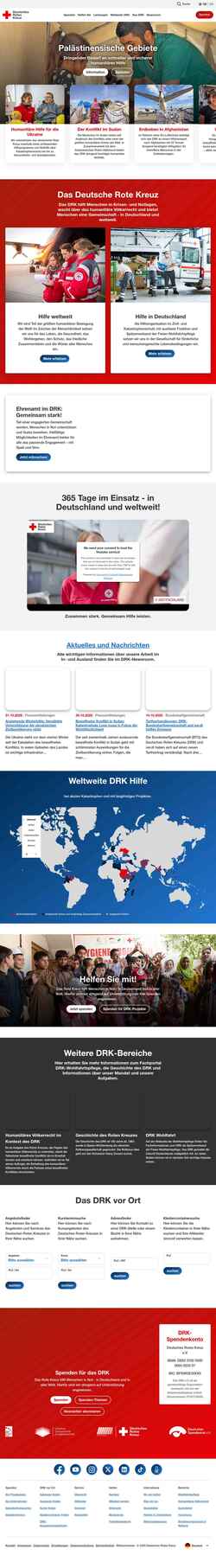 Στιγμιότυπο οθόνης www.drk.de